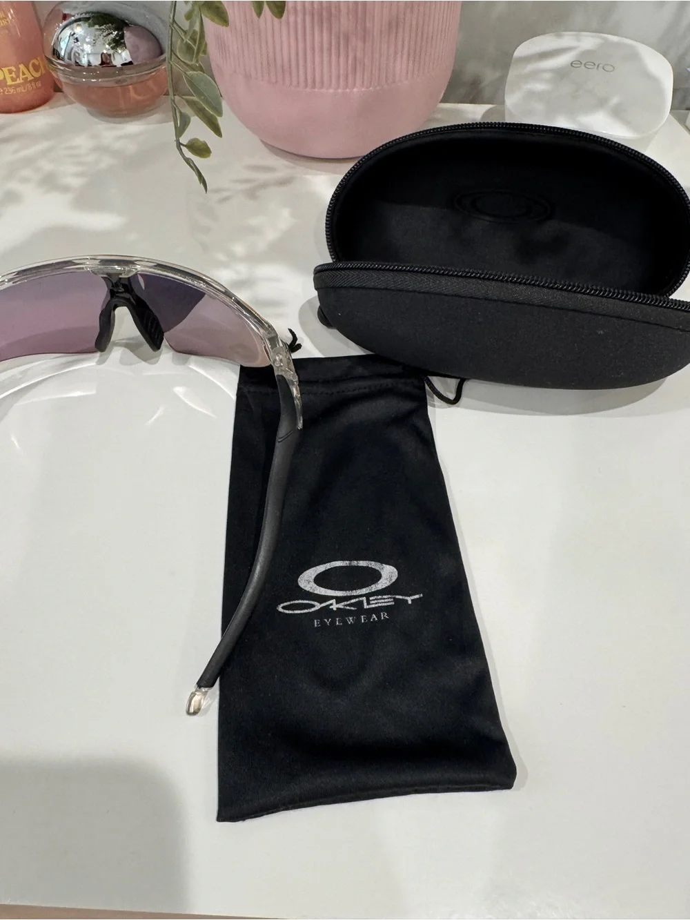 Sport Performance VR/AR Sunglasses with Red-Orange Mirrored Lens